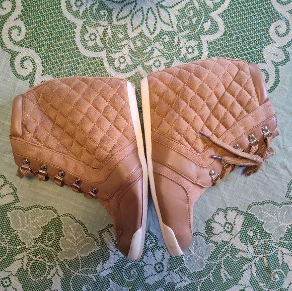 Women's forever 21 brown leather boots size 9 - Picture 3 of 8